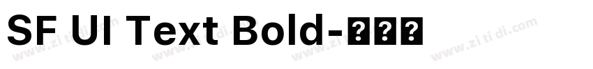 SF UI Text Bold字体转换